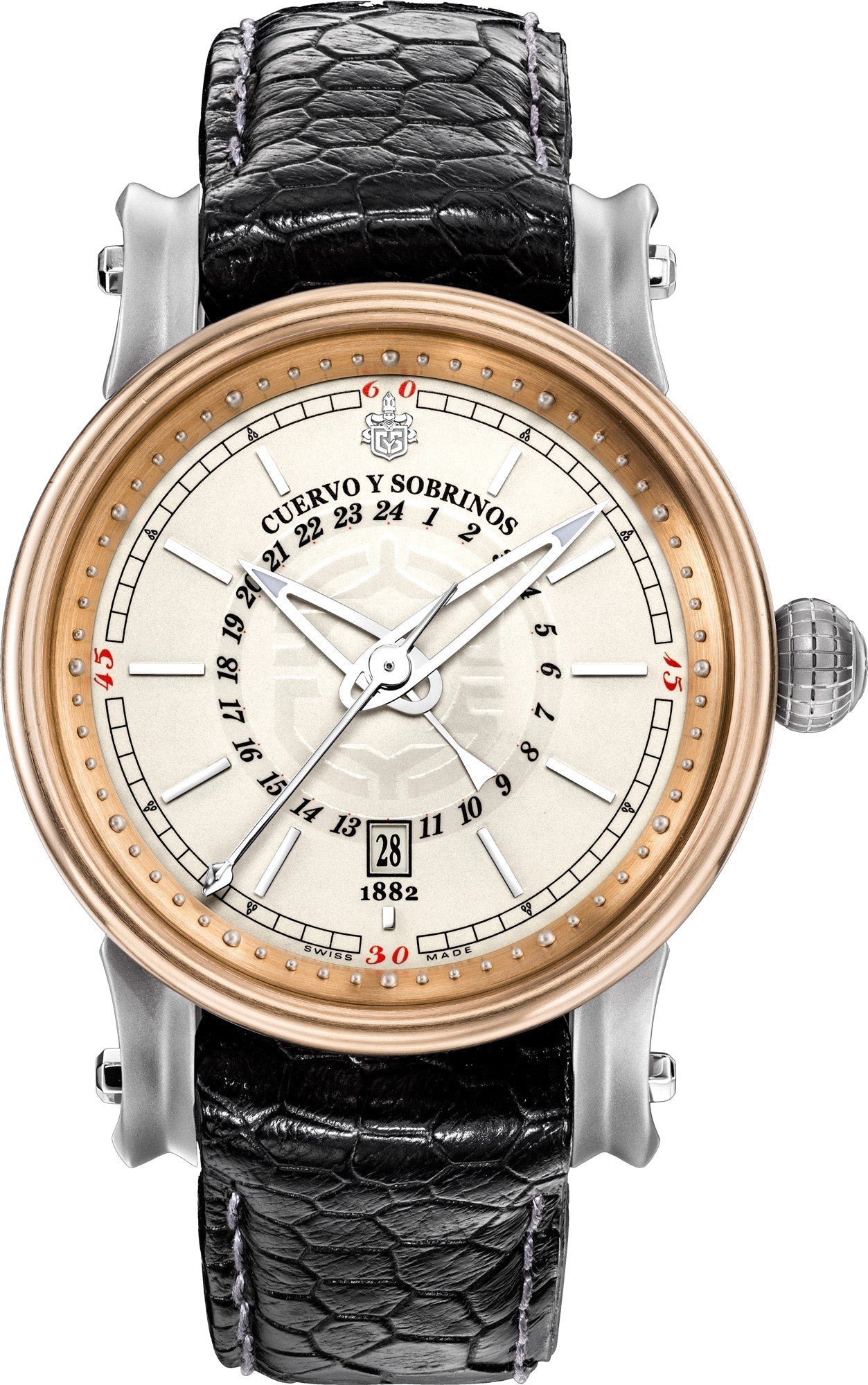 Cuervo y Sobrinos Watch Torpedo Pirata GMT Bronze 3052.5WGMT Image 1