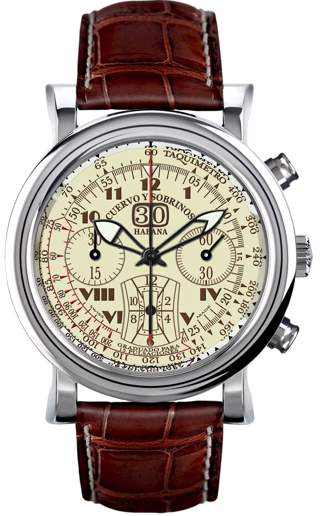 Cuervo y Sobrinos Watch Torpedo Pulsometro 3045.1C Image 1