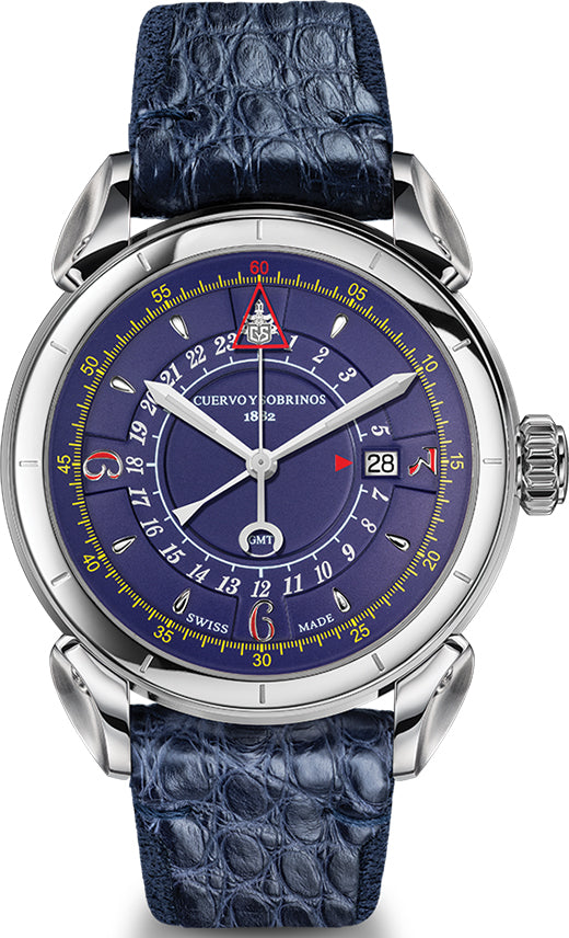 Cuervo y Sobrinos Watch Vuelo GMT 3204.1B Image 1