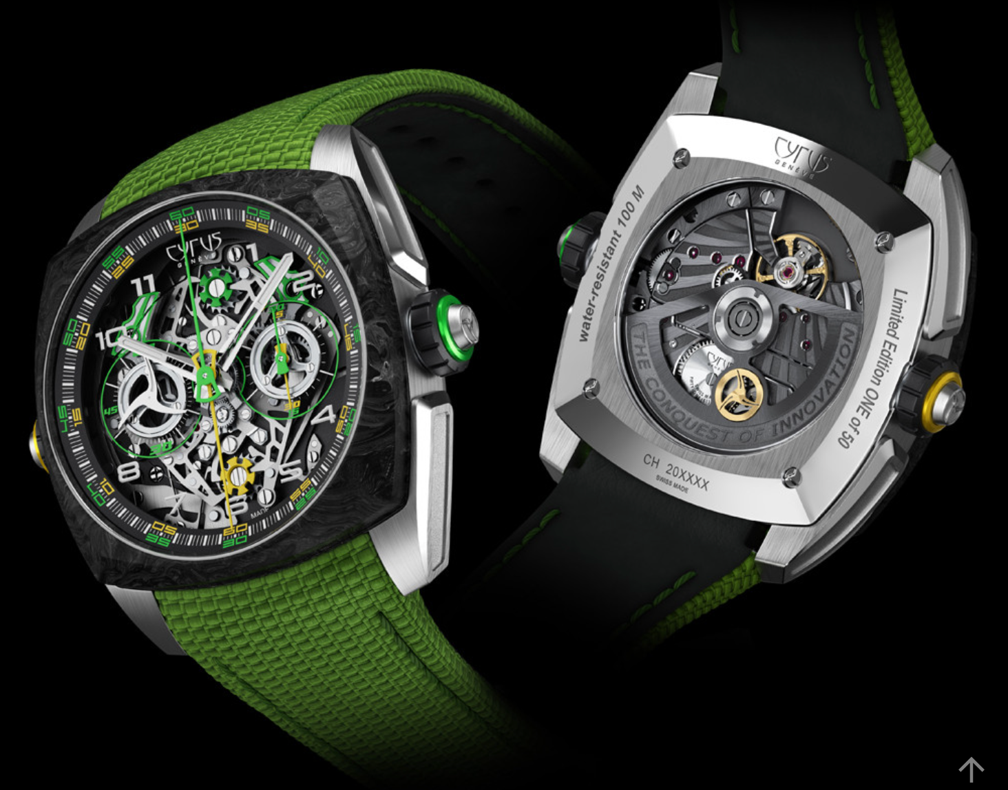 Cyrus Klepcys Dice Lime Carbon Limited Edition Watch 539.508.TC.B Image 2