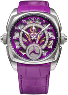 Cyrus Klepcys GMT Titanium Royal Purple Alligator Watch 539.507.TTA.D Image 1