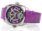 Cyrus Klepcys GMT Titanium Royal Purple Alligator Watch 539.507.TTA.D Image 3