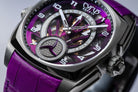 Cyrus Klepcys GMT Titanium Royal Purple Alligator Watch 539.507.TTA.D Image 4