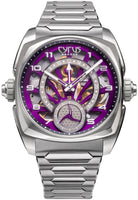 Cyrus Klepcys GMT Titanium Royal Purple Bracelet Watch 539.507.TTM.D Image 1