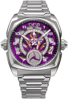 Cyrus Klepcys GMT Titanium Royal Purple Bracelet Watch 539.507.TTM.D Image 1