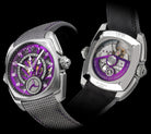 Cyrus Klepcys GMT Titanium Royal Purple Cordura Watch 539.507.TT.D Image 5