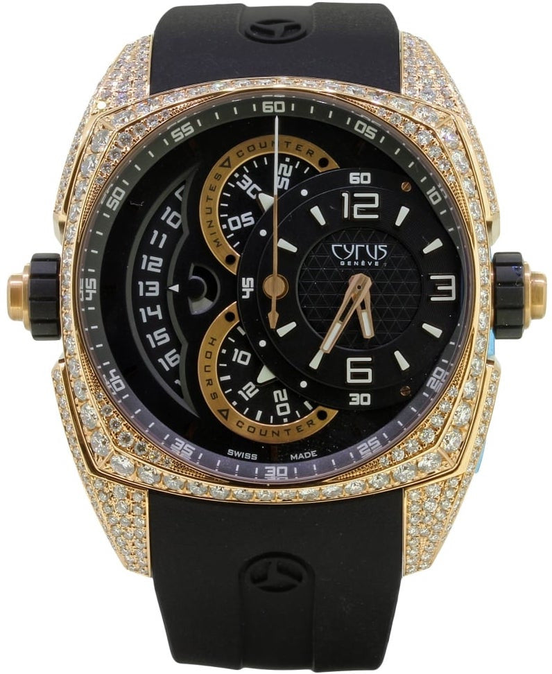Cyrus Watch Klepcys Chronograph Gold And Diamond Limited Edition 539.501.GG.A.DIA Image 1