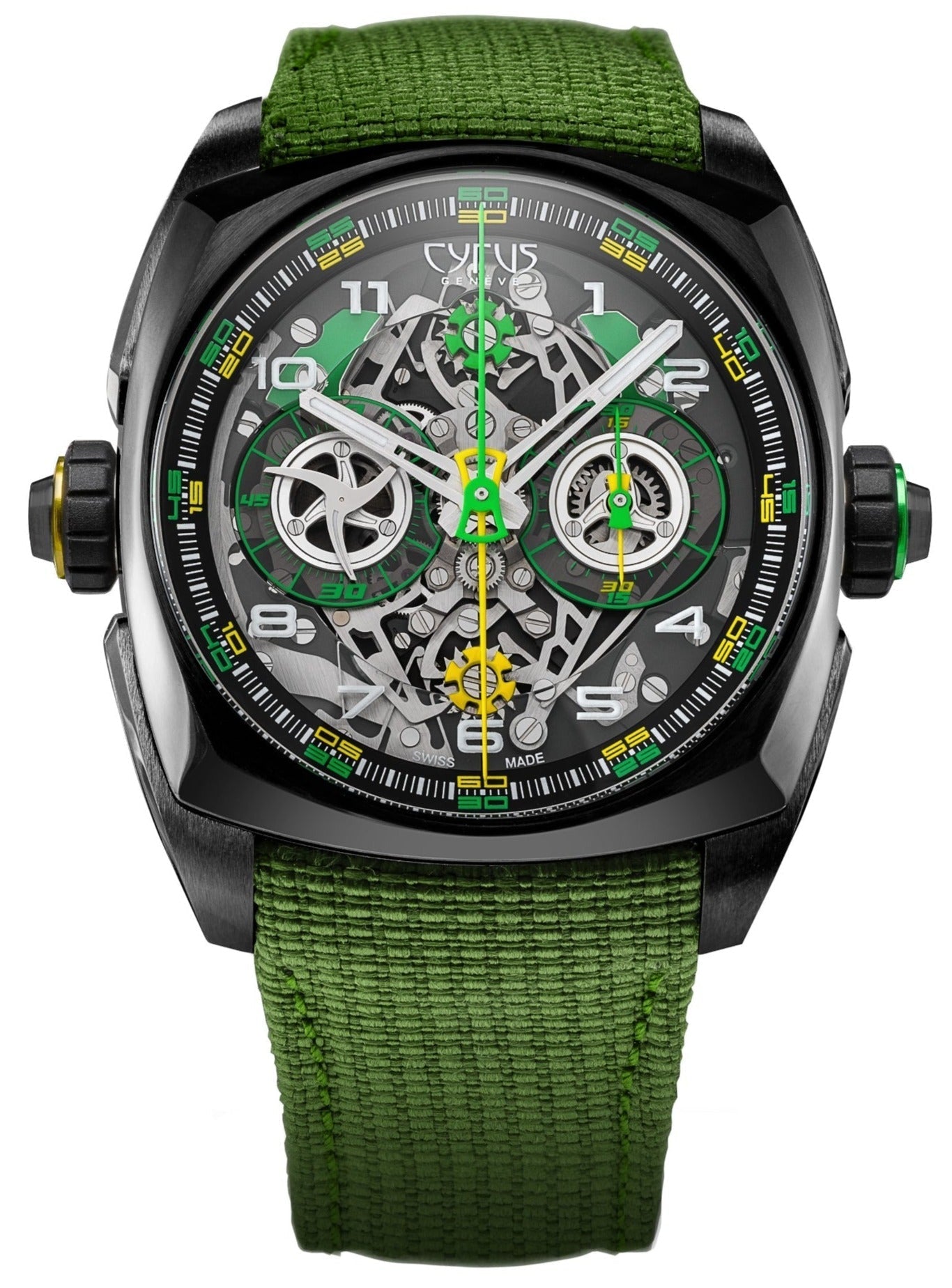 Cyrus Watch Klepcys DICE Lime DLC Titanium Limited Edition 539.508.DD.B Image 1