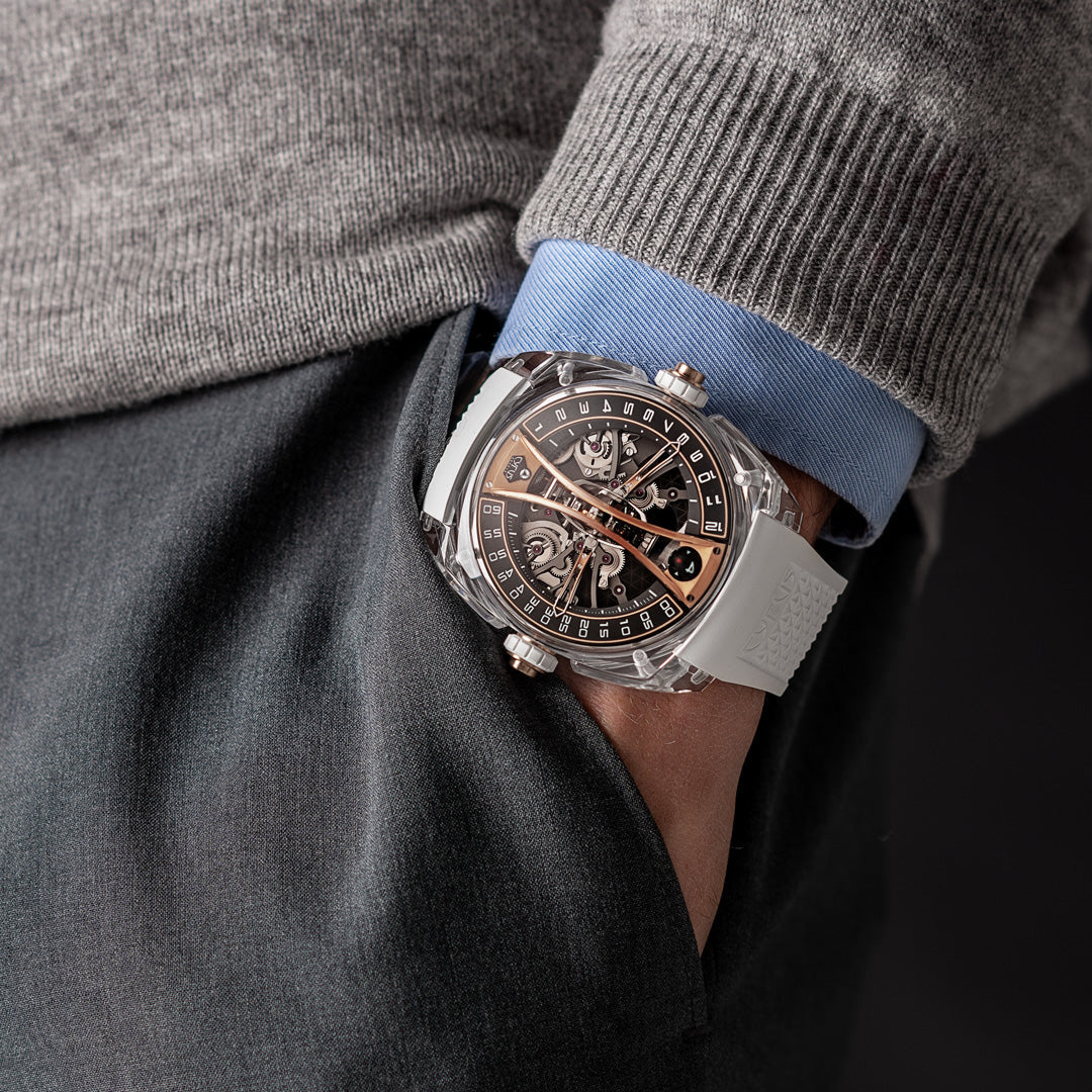 Cyrus Watch Klepcys Vertical Skeleton Tourbillon Sapphire Limited Edition 539.506.ZG.A Image 6
