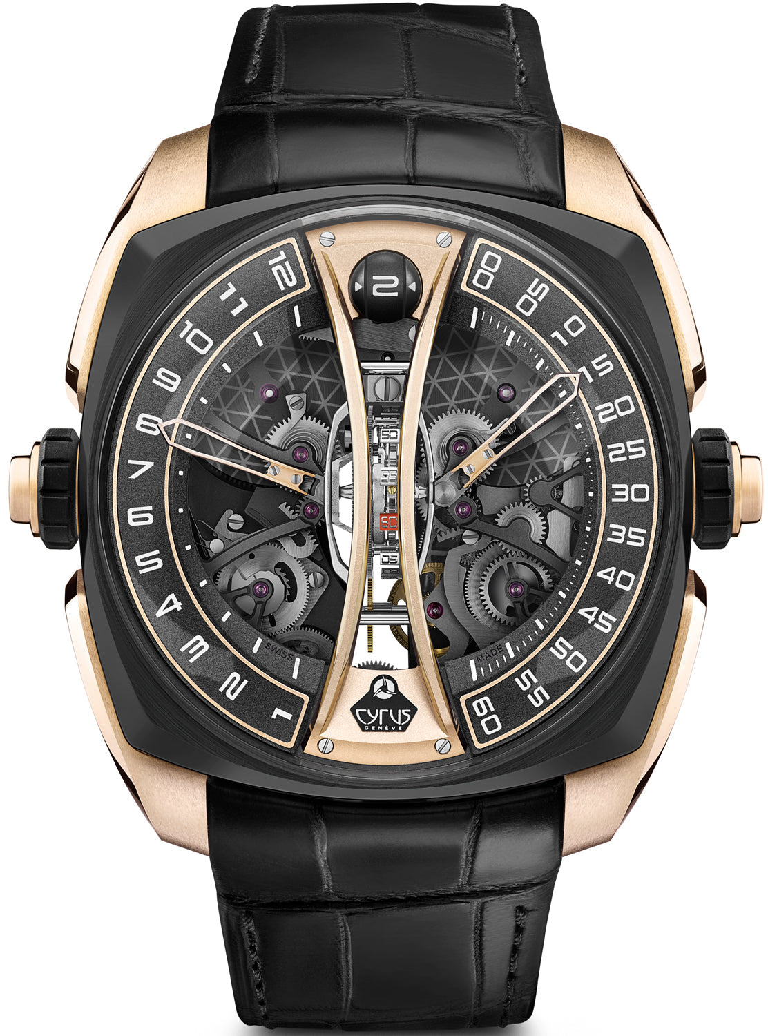 Cyrus Watch Klepcys Vertical Tourbillon Black Rose Gold Limited Edition 539.506.GD.A  Image 1