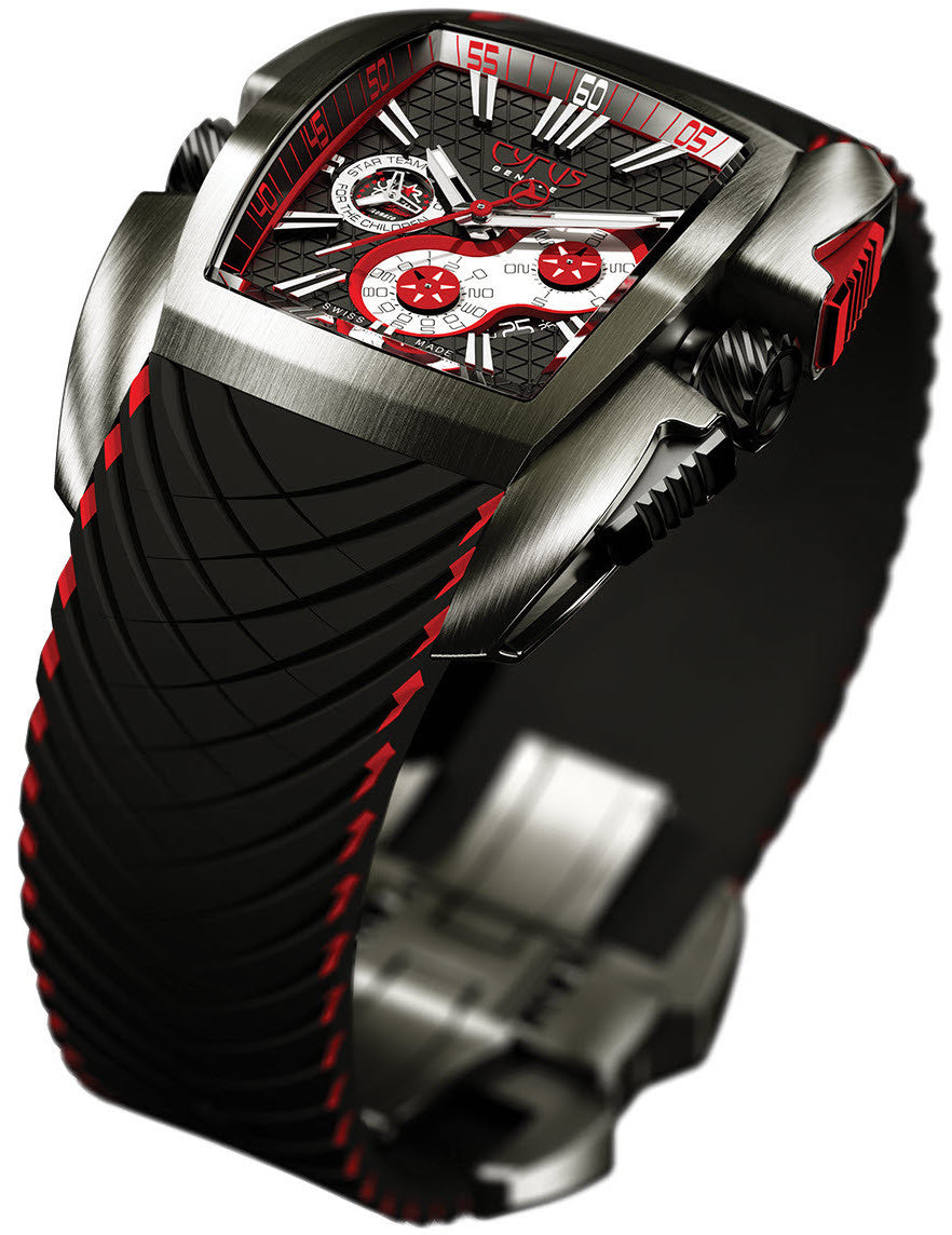 Cyrus Watch Kuros Titanium Black Dial Monaco Limited Edition 598.122.B Image 1