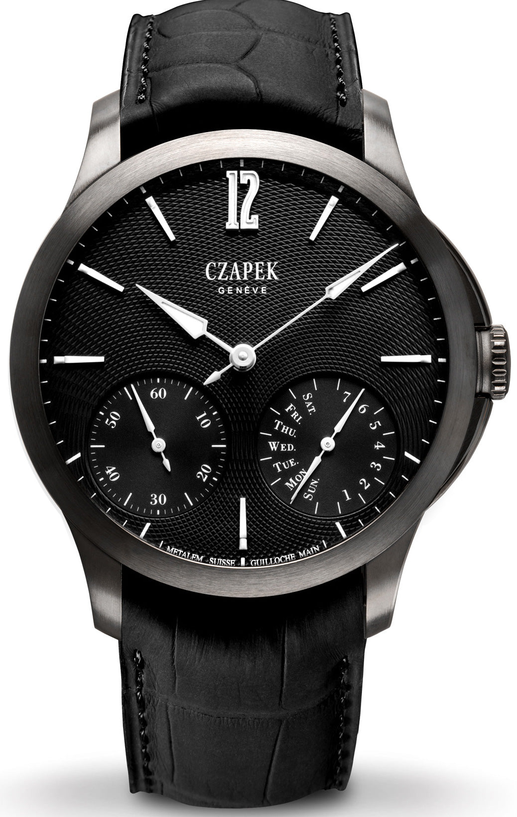 Czapek Watch Quai des Bergues Guilloche Ricochet Titanium Black Prince Limited Edition Quai des Bergues Guilloche Ricochet Titanium Black Prince Image 1