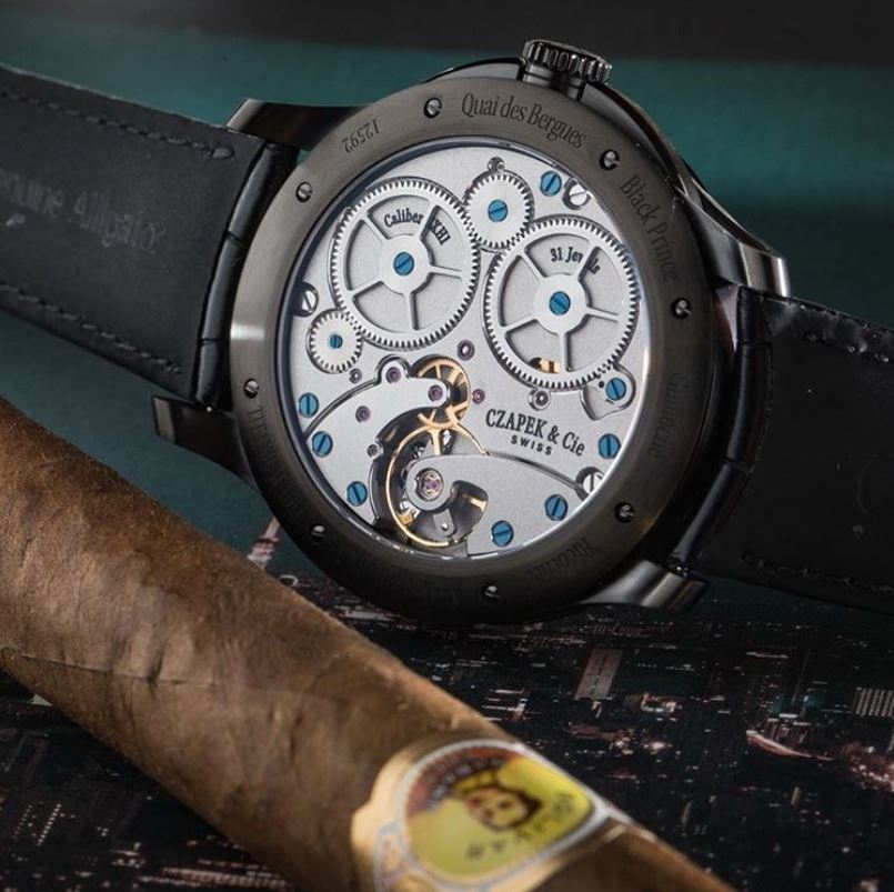 Czapek Watch Quai des Bergues Guilloche Ricochet Titanium Black Prince Limited Edition Quai des Bergues Guilloche Ricochet Titanium Black Prince Image 4