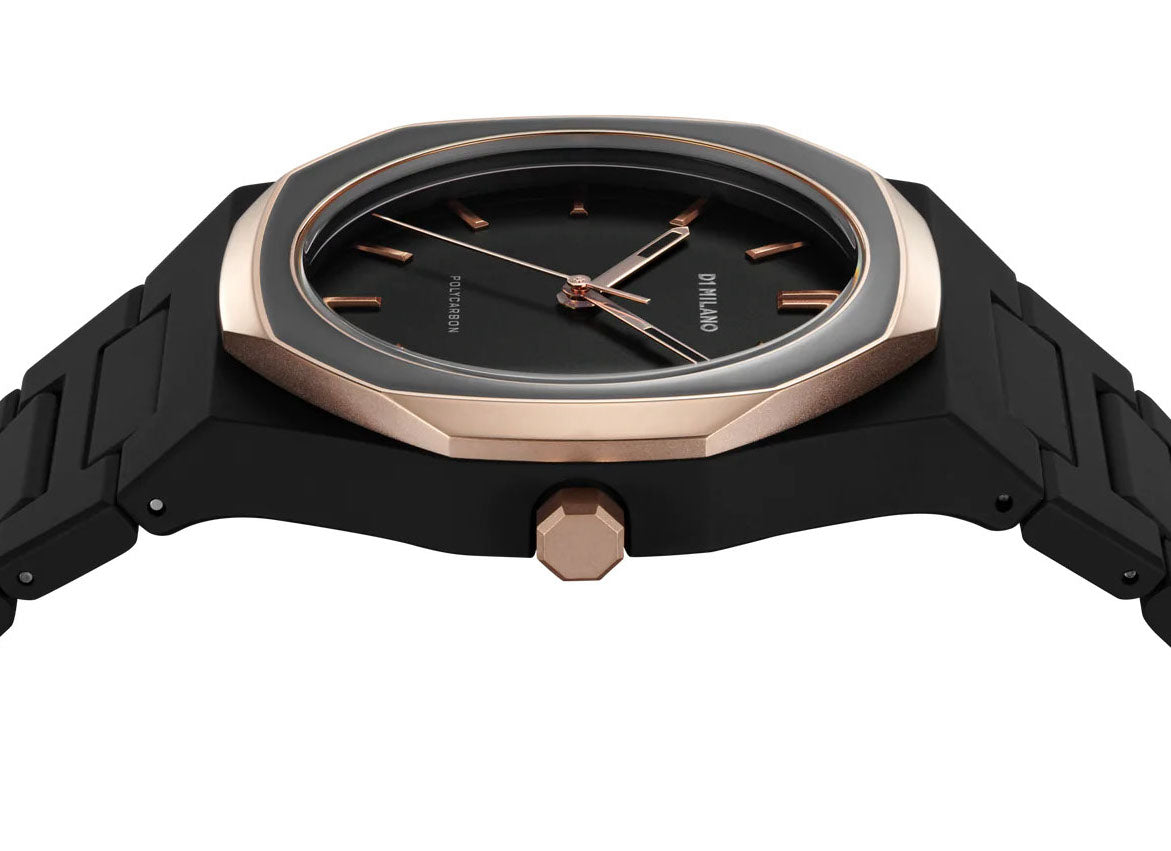 D1 Milano Polycarbon Black Mesh Watch PCBJ35 Image 4