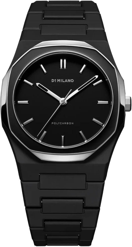 D1 Milano Polycarbon Gun Mesh Watch PCBU13 Image 1