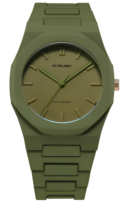 D1 Milano Polycarbon Military Green Watch D1-PCBJ22 Image 1