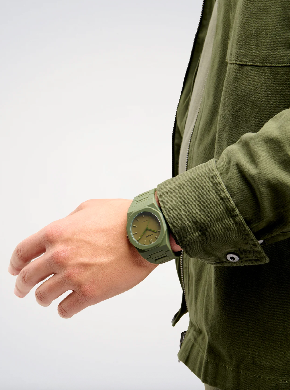 D1 Milano Polycarbon Military Green Watch D1-PCBJ22 Image 3