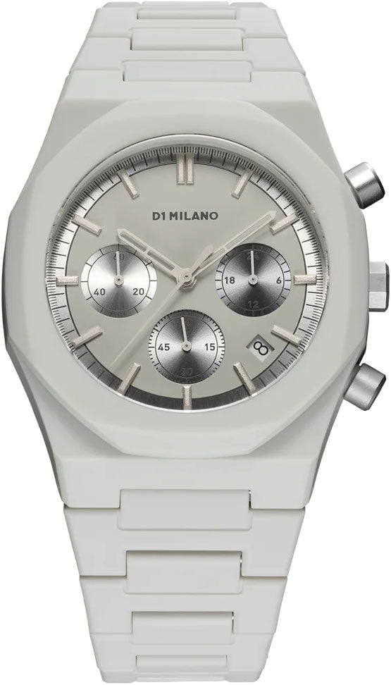 D1 Milano Polychrono Fossil Grey Watch PHBJ08 Image 1