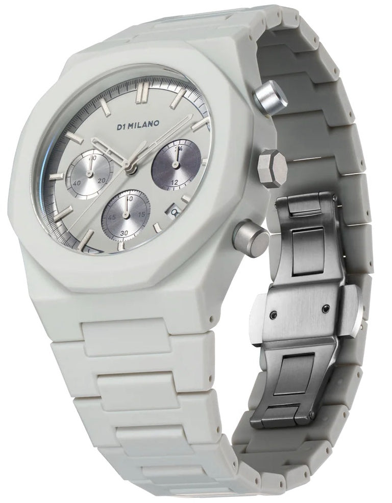 D1 Milano Polychrono Fossil Grey Watch PHBJ08 Image 2