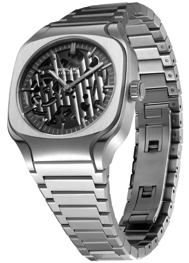 D1 Milano Square Skeleton Grey Depth Watch SLBJ01 Image 2