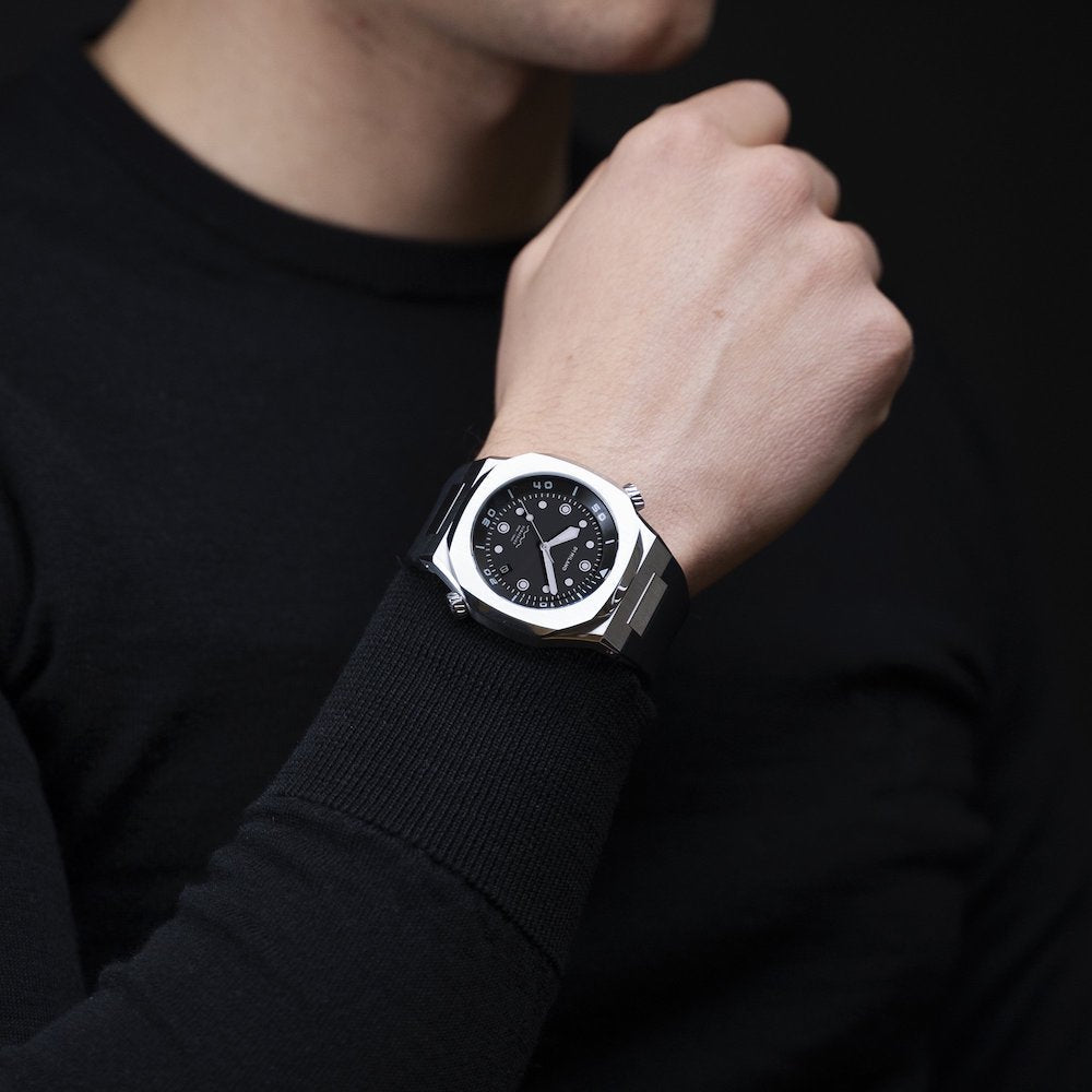 D1 Milano Subacqueo Diver Deep Black D1-DVRJ01 Image 6