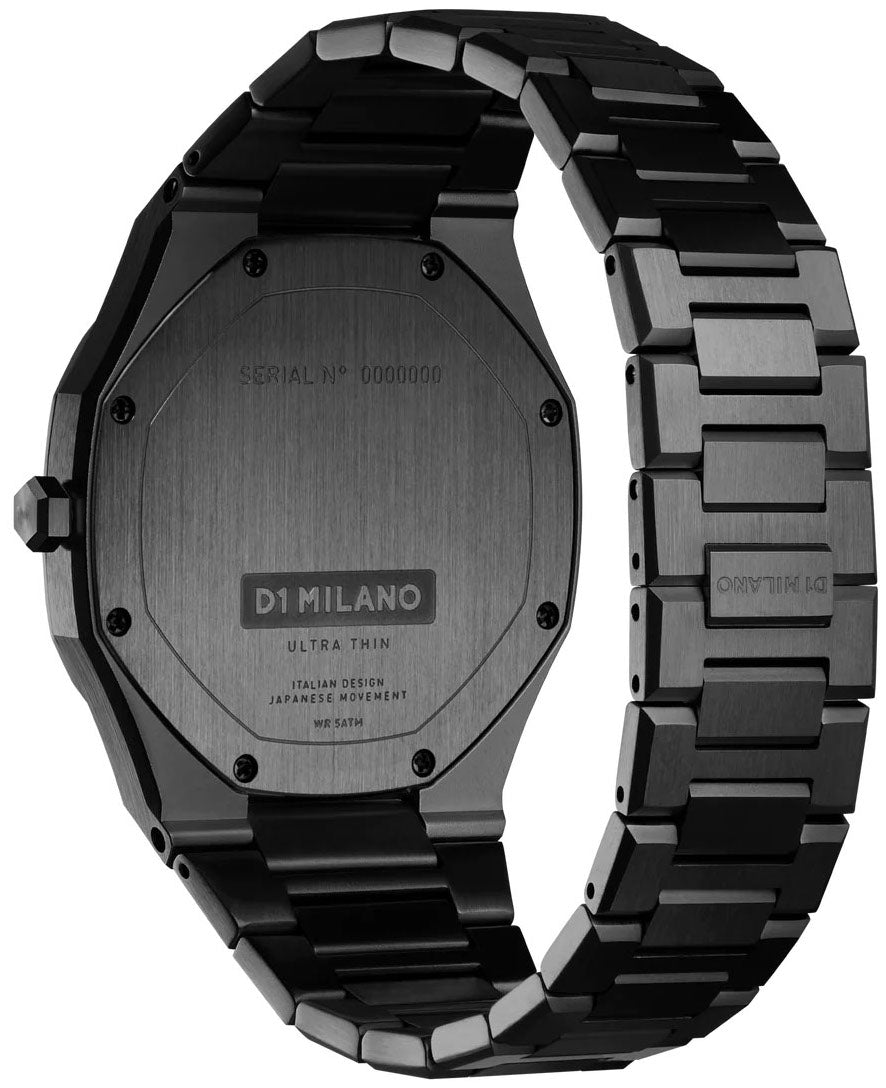 D1 Milano Ultra Thin DLC Watch UTBJ31 Image 3