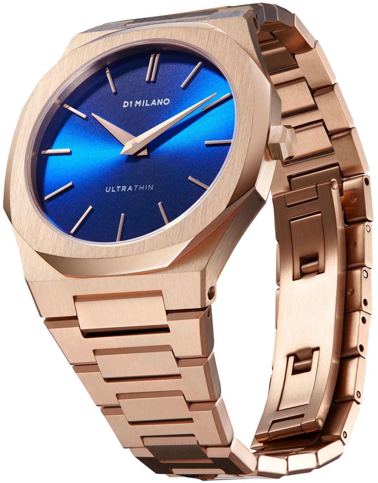 D1 Milano Ultra Thin Petite Geo Watch D D1-UTBL12 Image 2