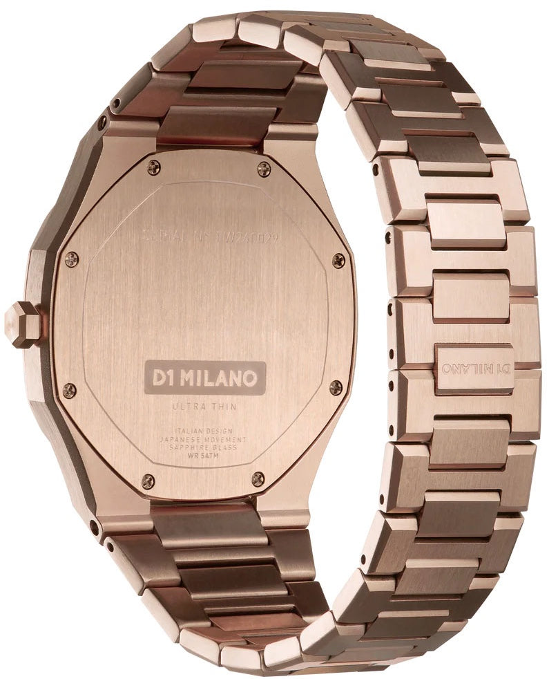 D1 Milano Ultra Thin Re-Rose Gold Watch UTBJ42 Image 3