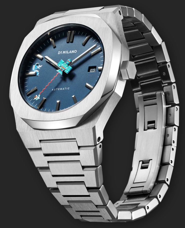 D1 Milano Watch Automatico Retro Blue D1-ATBJ14 Image 3