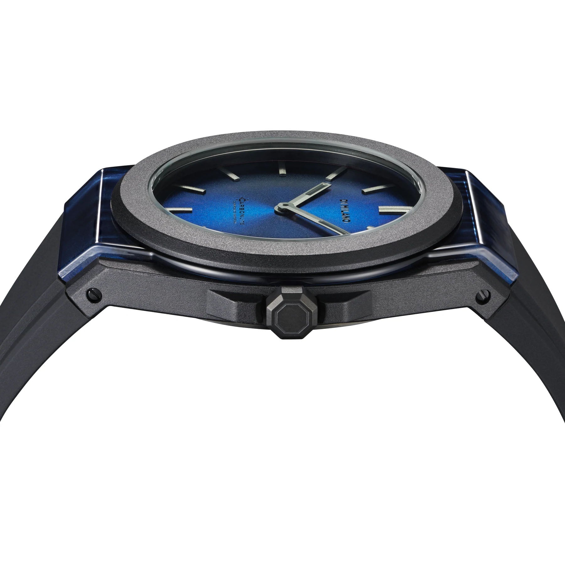D1 Milano Watch Carbonlite Blue Sunray D1-CLRJ04 Image 3