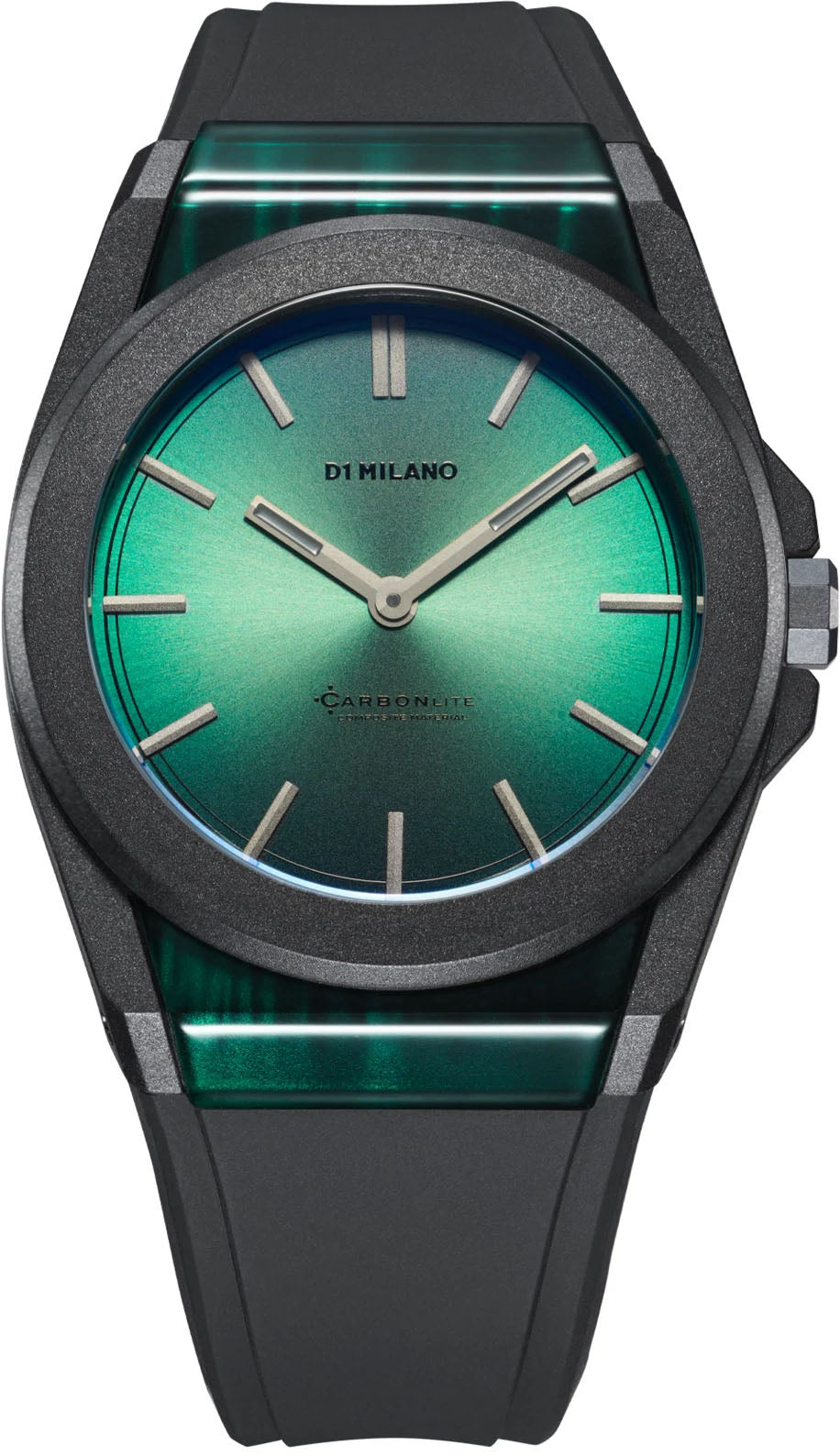 D1 Milano Watch Carbonlite Green Sunray D1-CLRJ05 Image 1