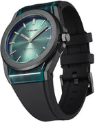 D1 Milano Watch Carbonlite Green Sunray D1-CLRJ05 Image 2