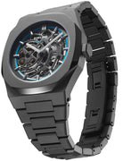 D1 Milano Watch Skeleton Sandblast Blue Bracelet D1-SKBJ05 Image 2