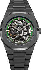 D1 Milano Watch Skeleton Sandblast Green Bracelet D SKBJ07 Image 1