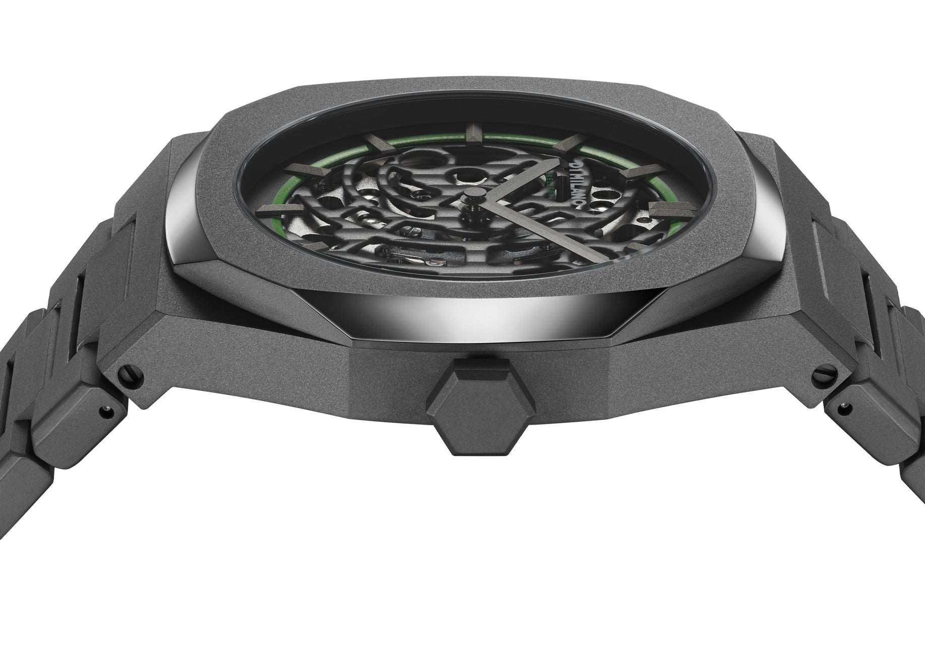 D1 Milano Watch Skeleton Sandblast Green Bracelet D SKBJ07 Image 4
