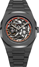 D1 Milano Watch Skeleton Sandblast Orange Bracelet D SKBJ06 Image 1