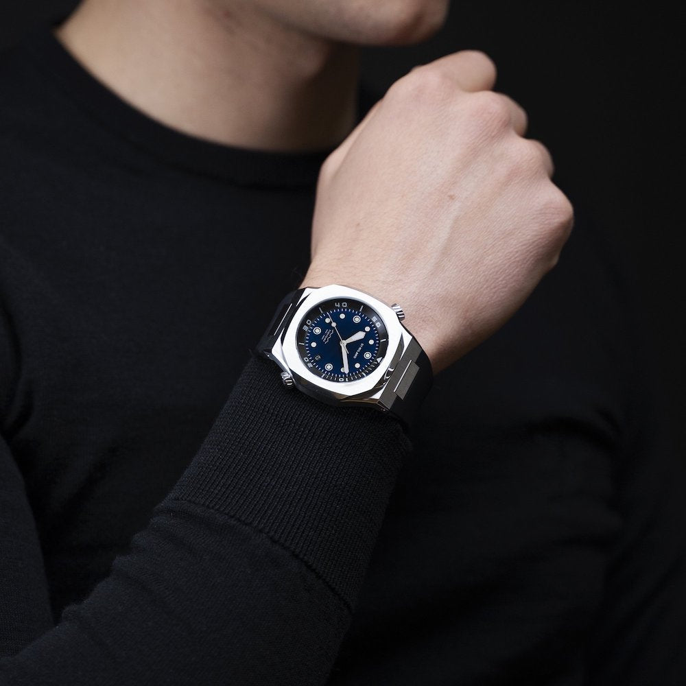 D1 Milano Watch Subacqueo Diver Deep Blue D1-DVRJ02 Image 6