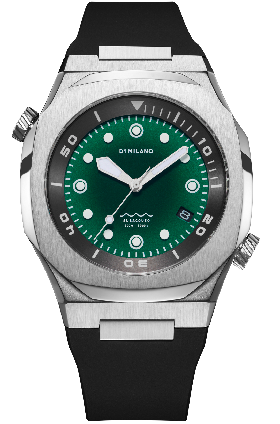 D1 Milano Watch Subacqueo Diver Deep Green D1-DVRJ03 Image 1
