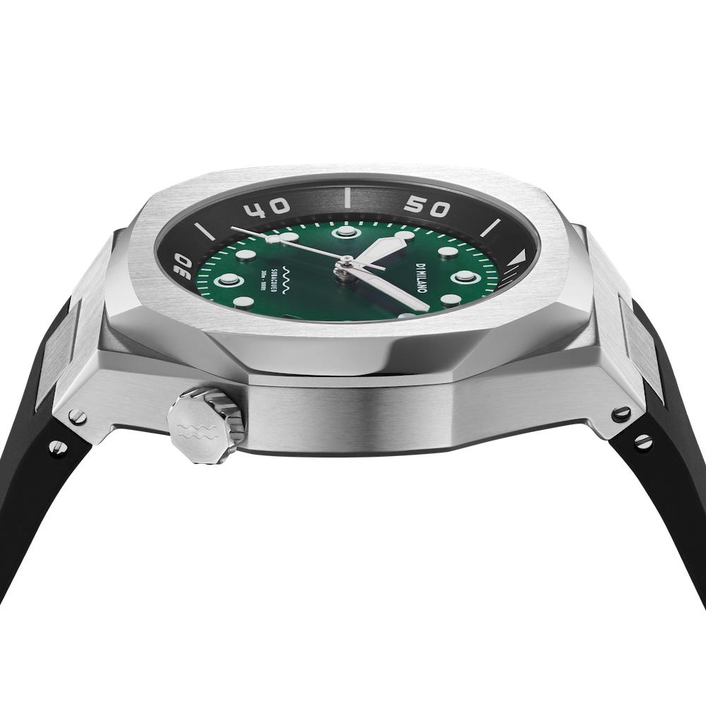 D1 Milano Watch Subacqueo Diver Deep Green D1-DVRJ03 Image 3