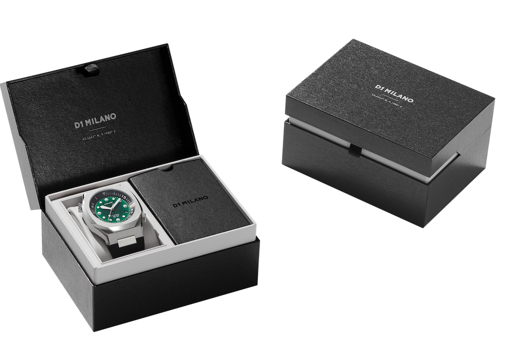 D1 Milano Watch Subacqueo Diver Deep Green D1-DVRJ03 Image 4