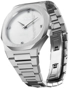 D1 Milano Watch Ultra Thin Marble Silver D1-UTBL13 Image 2