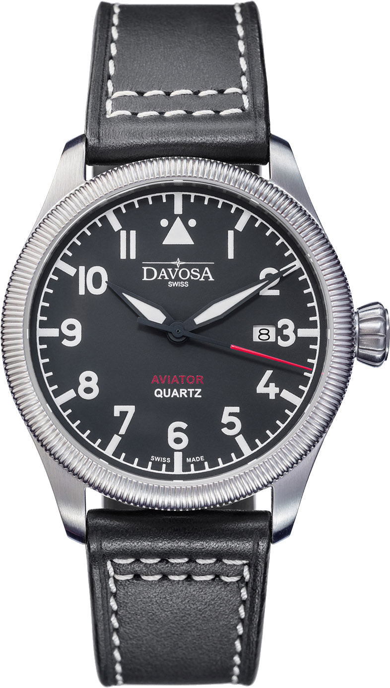 Davosa Aviator Quartz Black Watch 16249855 Image 1