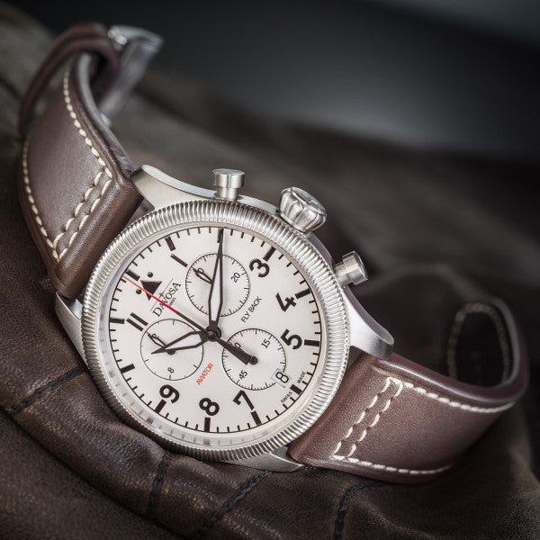 Davosa Aviator Quartz Chronograph Silver Watch 16249915 Image 2