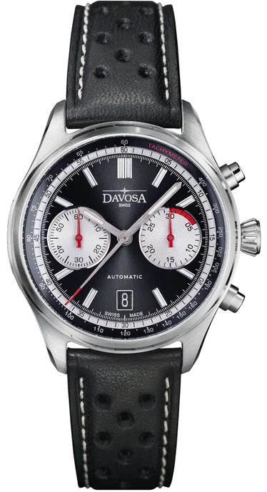 Davosa Newton Pilot Rally Chronograph Black Limited Edition Watch 16153655 Image 1