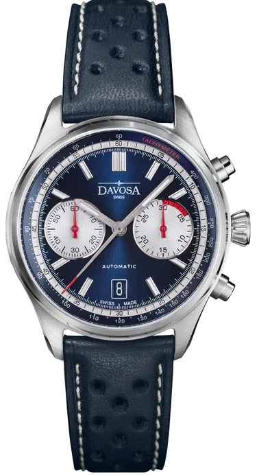 Davosa Newton Pilot Rally Chronograph Blue Limited Edition Watch 16153645 Image 1