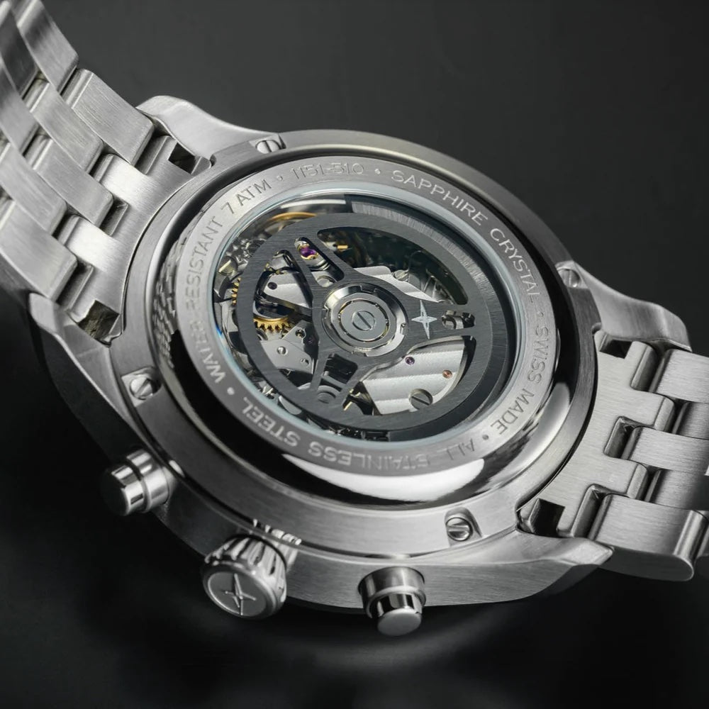 Davosa Newton Pilot Rally Silver Bracelet Limited Edition Watch 16153610 Image 4