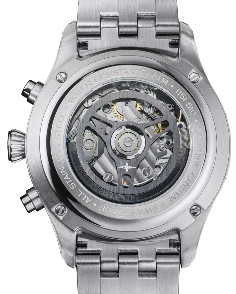 Davosa Newton Pilot Rally Silver Bracelet Limited Edition Watch 16153610 Image 5
