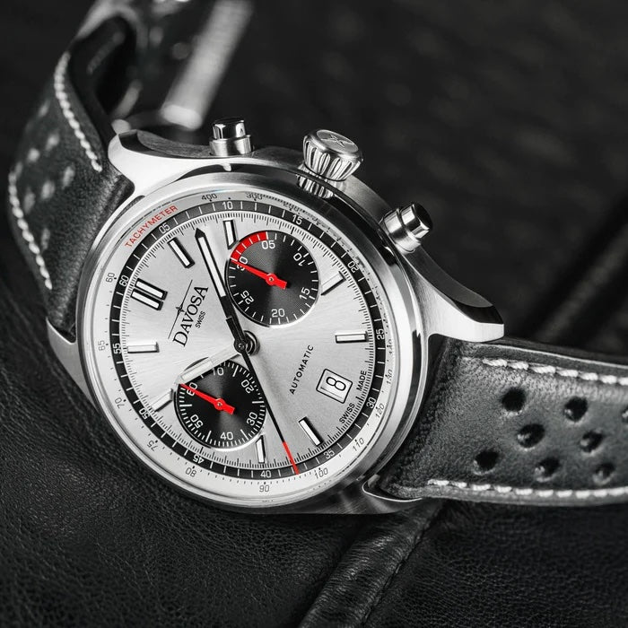 Davosa Newton Pilot Rally Silver Limited Edition Watch 16153615 Image 4