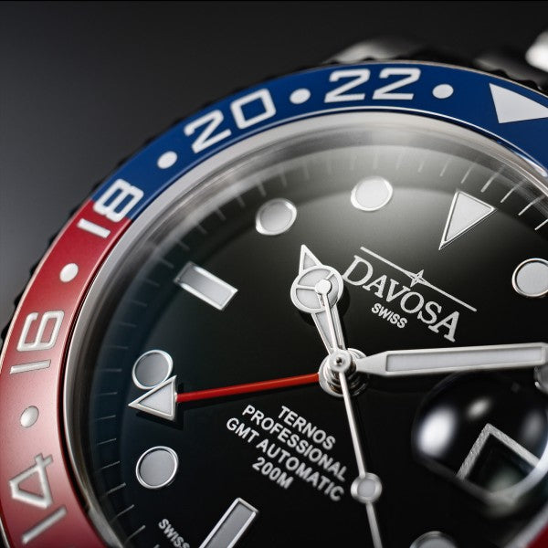 Davosa Ternos Professional GMT Tri Bracelet Watch 16157160 Image 3