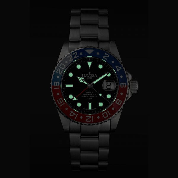Davosa Ternos Professional GMT Tri Bracelet Watch 16157160 Image 6